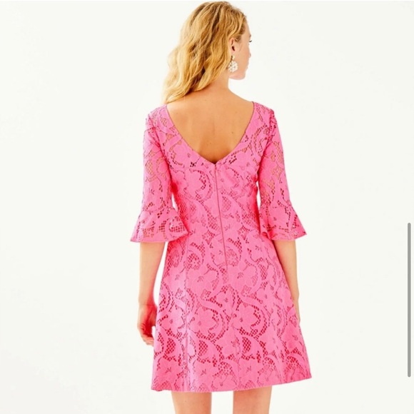NEW with tags Lilly Pulitzer Allyson Dress Pink Lace Size 10 - Picture 2 of 8